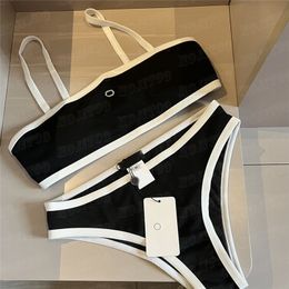 Designer Bikinis Sets Woman Sexy Swimsuit Luxury Metal Letter Bikini Summer Swimwear Beach Bathing Suits Two Piece Swimsuit