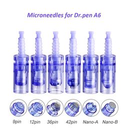 A6 nNeedle cartridge microneedling tattoo machine bayonet replace cartridges 9 12Pin 36Pin round nano facial beauty massage