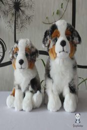 Soft Stuffed Animal Toys Rare Dogs Model Real Life Plush Shepherd Dolls Nice Present Girls and Boys H10254128763