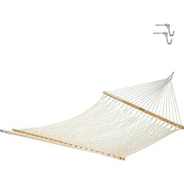 Camp Furniture Original Pawleys 13OC Original Deluxe Cotton Rope Hammock With Free Extension Chains Tree Hooks Nature Hike Seesaw Camp Y240423