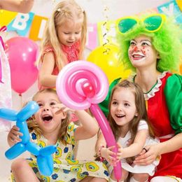 Party Decoration 100 Pcs 26cm Long Balloon Twistable Set Emulsion Kids Latex Magic Birthday Wedding For Show