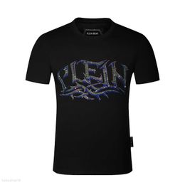 Plein Bear t Shirt Mens Designer Tshirts Brand Clothing Pp Skulls Men T-shirt Round Neck Ss Skull Hip Hop Tshirt Top Tees 16838