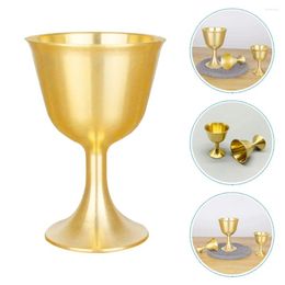 Wine Glasses 1Pc Large Fortune God Cup Retro Brass Winecup Temple Unique Design