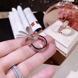 Starry ring love rings S925 Full Sky Star Set Zircon Ring for Couples High end Ring for Gift to Girlfriend and Best Friend High end Edition Ring