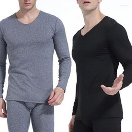 Men's Thermal Underwear Men Winter Long Johns Thick Top O Neck Keep Warm For Russian Canada And European