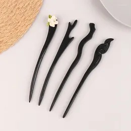 Hair Clips Retro Pins Women Wood Sticks Natural Chopstick Shaped Hairpin Classic Ethnic Girl Accessories Jewelry