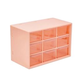 Curtains 9 Drawers Storage Cabinet Organiser,desktop Organizer with 9 Grad Mini Transparent Cabinets Drawers,plastic Jewelry Box/cosmetic