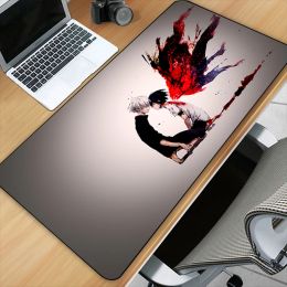 Rests Anime Tokyo Ghoul Customized Hd Printing Gaming Mousepad Computer Lock Edge Natural Rubber Esports Desk Pad Large Mouse Pad