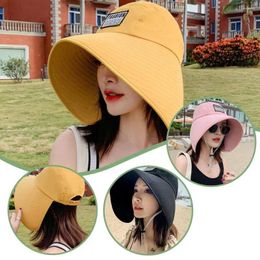 Wide Brim Hats Fashionable Summer For Sun Protection Female Colorful Bucket Hat Sunshade Travel Dome Breathable