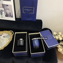 Designer's Deep Blue Aromatherapy Candle Aromatherapy Liquid with Gift Box for Household Durable Fragrance Candle Birthday Gift