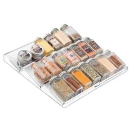 Racks Spice Rack Tray Slide Out Upper Cabinet Organizer, Kitchen Sauce Bottle Holder, Expanded Storage Rack, 3 Tier