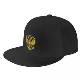 Ball Caps Punk Unisex Coat Of Arms Russia Baseball Cap Adult Russian National Pride Adjustable Hip Hop Dad Hat Men Women Sun Protection