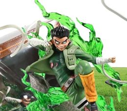 Shippuden Rock Lee Eight Gates 17 Painted PVC Figure Collectible Model Toy Q05229487572