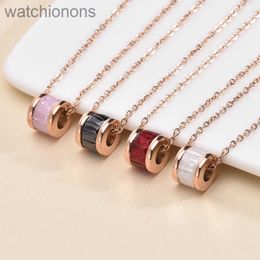 Fashion Luxury Blgarry Designer Necklace Small Waist Titanium Steel Non Fading Necklace Light Luxury Simple and Jewellery with Logo and Gift Box