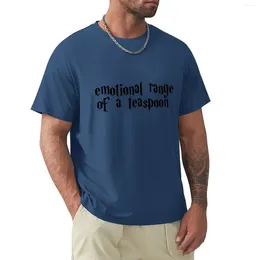 Men's Polos Emotional Range Of A Teaspoon T-Shirt Quick Drying For Boy Boys Whites T Shirts