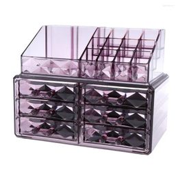 Cosmetic Bags 1 Piece Acrylic Makeup And Jewellery Storage Case Display Stand For Bathroom Dresser Vanity Countertop