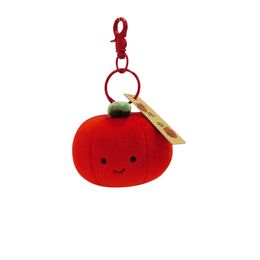 Good symbolism simulation fruit plush doll pendants, safety fruit keychains, backpacks, pendants, gifts wholesale
