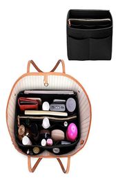 Organizador de bolsas de feting Organizador de inserção Bolsa de viagem Organizador de maquiagem Bolsas de cosméticas portáteis de transmissão se encaixam em vários sacos de marca cy20051839322247