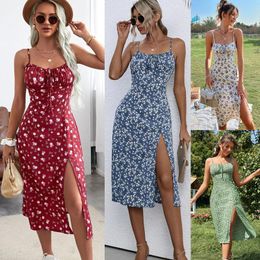 Summer Womens Floral Commuter Elegant Dress 93