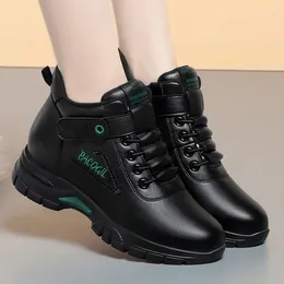 Casual Shoes 2024 Fashion Women Winter Warm Velvet Black Ankle Thick-Soled Soft Cotton Sneakers Versatile Mum Boots