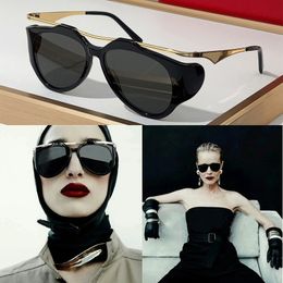Womens designer fashionable sunglasses with acetate Fibre frame and metal legs and polyamide lenses SL 137 womens high end sunglasses Polarising Discoloration