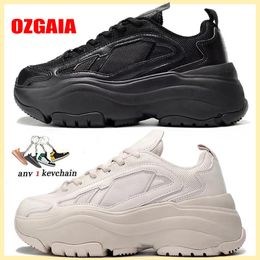 Free Shipping New Womens Casual Shoes Ozgaia Dad Sneakers Black White Woman Outdoor Sports Running Trainers 36-40