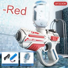 Electric Automatic Water Gun Children High-pressure Outdoor Beach Large-capacity Swimming Pool Summer Toy for Children 240412