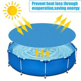 Solar Pool Covers For Heat Retaining Blanket For In-Ground Above-Ground Round Swimming Pools Inflatable Swimming Pool Tub 240416