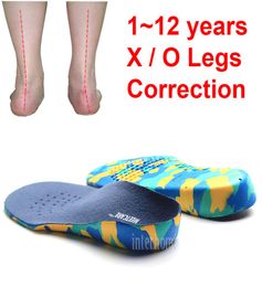 112 Years Kids Orthopedic Insole X O Type Legs Arch Support Shoes Cushion Children Feet Valgus Correction Flat Foot Feet Care1164328