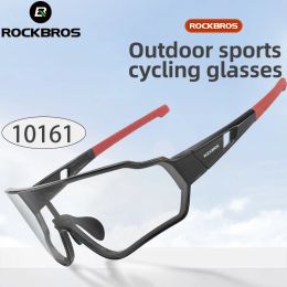 Sunglasses ROCKBROS Cycling Glasses Men Women Photochromic Polarised Outdoor Sport Sunglasses Eyewear Inner Frame Bike Glasses Goggles