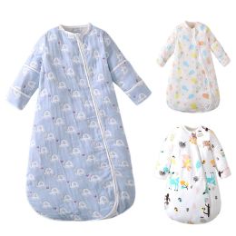 sets Baby Sleeping Bag with Sleeves Cotton Sleepsack Children's Sleeping Bag Bedding Winter Bag Envelope Sleepsack sacs de couchage