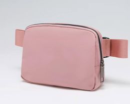 5 Colours New belt bag official models ladies sports waist bag outdoor messenger chest 1L Capacity with brand logo1931688