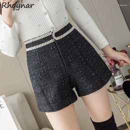 Women's Shorts Women Patchwork Elegant High Waist Leisure Design Minimalist Daily All-match Arrival Tender Comfort Classic