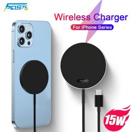 Chargers 15W Original Magnetic Wireless Charger For iPhone 11 12 13 14 Pro Max Plus Mini XR Xs X MacSafe Type C Fast Charging Accessories