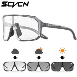 Sunglasses Cycling Sunglasses Photochromic Glasses Men's UV400 Women Sports Running Eyewear for Men Cycl Road Mountain Bike Bicycle Goggles