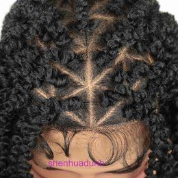 Wig full lace synthetic braided headband 1B natural black wig dirty AWUE