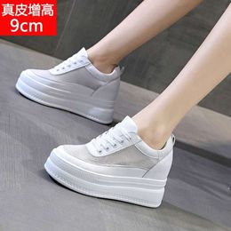 Trendy Sunday 2024 New Songgao Thick Sole Inner Elevated Womens Shoes Mesh Small White Shoes Casual Sports Shoes R0ry# 0YRF