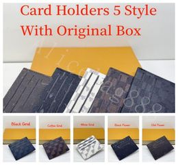 Designer Wallets Card Holders For Women Mens Square Style 5 Colour Credit Card Po Purse Fashion Bags Key Ring Cash Coin Clutch M4738670