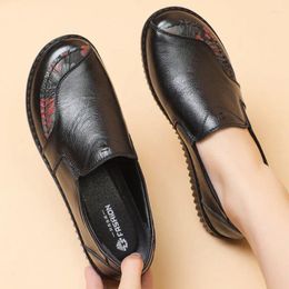 Casual Shoes Summer Women's Leather Women Flats Loafers Slip-on Ladies Lightweight Moccasins Designer Zapatos Mujer
