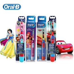 Heads Oral B Kid's Electric Toothbrush Rotary Type 2 Mins Smart Timer AA Battery Powered Clean Tooth Brush Replacement Soft Brush Head