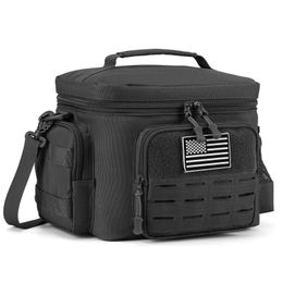 Tactical Thermal Cooler Bag Military Heavy Duty Lunch Box Work Leakproof Insulated Durable Lunch Bag for Men Meal Camping Picnic 240409