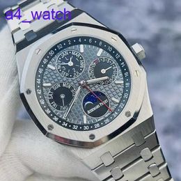 Modern AP Wrist Watch Royal Oak 26609Ti Calendar Limited Edition Titanium Automatic Mechanical Mens Watches With 41mm Moon Phase Display Warranty