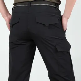 Men's Pants Lightweight Tactical Breathable Summer Casual Long Trousers Male Waterproof Quick Dry Cargo