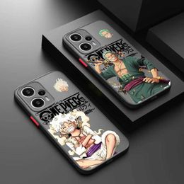Cell Phone Bumpers Anime Ones-Pieces For POCO X5 X4 X3 NFC X2 M5S M4 M3 M2 C55 C51 C40 C31 F5 F4 GT Pro Frosted Translucent Phone Case Y240423
