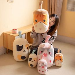 New Dog Toys Cute Boba Milk Tea Plush Toy Soft Gifts Animal Stuffed Pillow