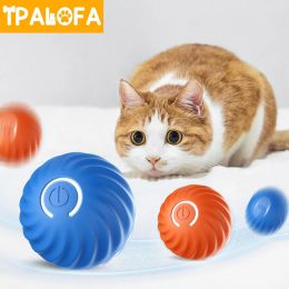 Control Smart Electric Cat Ball Toys Training Selfmoving Kitten Automatic Rolling Cat Toys Indoor Interactive Playing Cats Accessories