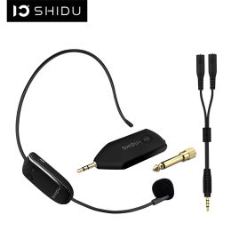 Cameras New Shidu Uhf Wireless Microphone Headset Handheld Mic System Portable 3.5/6.5mm Plug Receiver for Voice Amplifier Speakers U8