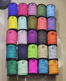 100yardlot 3mm Flat Faux Suede Leather CordDIY Leather String Cord SuppliesFaux Suede LaceDIY necklacebracelet soft flat cord9615957
