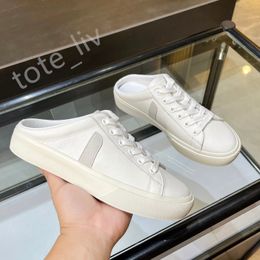 Designer casual shoes French Brazil Green Low-carbon Life V Organic Cotton Flats Platform Sneakers Women Casual Classic White Designer Shoes Mens Slip-On