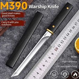 1pc Portable EDC Pocket Knife, Fixed Blade, Multi-purpose Steak Knife and Fruit Knife, Outdoor Cutter and BBQ Knife